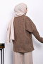 Mink Belt Detailed Cashmere Coat - 2