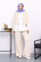 Stone Zippered Triple Knitwear Set