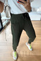 Women's Khaki Pocket Detailed Knitwear Knitted Trousers - 6