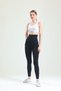 Women's Black Size Ultra Quality Stylish High Waist Diving Fabric Corset Leggings