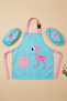 Liquid-Proof Children's Activity Apron and Sleeves – Ages 2-10, Adjustable Painting Apron