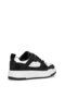 25K359-4 Women's Genuine Leather Classic Sneaker Black - 4