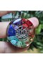 7 Chakras - Seven Chakras - Lotus Orgonite Steel Chain Necklace (Handmade Designer Products) - 2