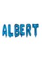Name 'Albert' Balloon Set, Blue, 40 cm