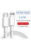 Data cable with fast charging function, 18 W, Bidirectional interface TYC / IOS, 1m, White - 2