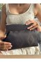 Bahram Petite - Chain, Wooden Fabric Bag, Clutch, Handbag, Shoulder Bag - 4