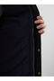 Navy Blue Standard Fit Shirt Collar Men's Coat - 5