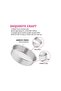 6 Inch Cake Pan Set of 3 Stainless Steel Round Smash Cake Baking Pans Mirror Finish Dishwasher Safe - 3