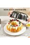 Bundt Cake Pan Fluted Tube Pan Heavy Duty Carbon Steel Nonstick Mold for Baking 9.45 Inch - 2
