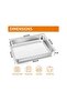 Deep Baking Sheet Pan Stainless Steel 31.5x24.8x5 cm Rectangle Tray for Brownie Cake Lasagna - 2