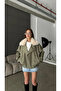 Women's Design Collar with Fur Detachable Buttoned Trench Premium