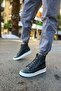 Ch055 between Men's Sports Casual Lace-Up Leather Boots Cbt - Anthracite
