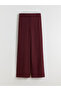 Purple Standard Fit Wide Leg Women's Trousers - 5
