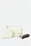 5766 Multi-Compartment Imported Crossbody Women's Bag and Wallet Set - Patterned Strap