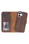 iPhone 17 Genuine Leather Card Holder Case – Rfid Protection, Stand Feature, Magsafe Compatible