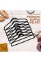 20Pcs Non Slip Felt Hangers - Black - 6