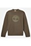 Kennebec River Tree Logo Crew Neck Sweat Men's Green Sweatshirt - 5
