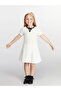 Mg trenden ecru bicycle collar girl's dress