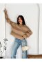 Bearded Fabric Soft Texture Knit Sweater - 4