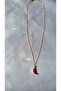 Pepper Necklace Steel Red Cornicello Luck Abundance Necklace - 2