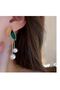 Vintage Leaf Cast Steel Dangle Gold Women's Earrings - 3