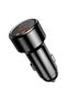 Adaptor auto USB+USB Tip-C – 20V, Max 6A, încărcător auto inteligent, negru