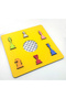 Montessori Wooden Chess Piece Puzzle Shadow Matching Educational Toy Preschool - 2