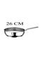 Steel Pan 26X6 cm with Silicone Glass Lid - Yellow - 4