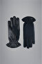 Leather and Woven Gloves - 2