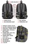 Large Size Travel Daily Backpack 60 Liters 17.3 Inches Orthopedic Waterproof Fabric Dada 09 Gray - 3