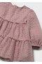 Fluffy Tulle Detailed Baby Girl Dress |   1-4 Years Old Evening Dress - 3