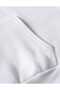 Unisex White Stitch Printed Hooded Oversize Sweatshirt Hoodie - 3