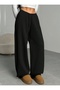 Women's Black Plus Size Baggy Loose Fit Stretchy Comfortable Fabric Sweatpants Bottoms SHAH MODAhjn - 5