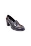 24072 Black Leather Oxford Shoes - 3