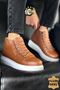 Ch258 Roma Men's Sports Casual Lace-Up Genuine Leather Boots Dbt - Tan - 2