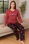 Women's Pajama Set Heart Patterned - 2