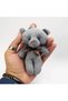 Yumoş Mini Plush Teddy Bear Set of 5 Sweet Cute Adorable Baby Bear Bag Ornament Keychain Gift Set - 2