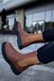 Ch223 Alaska Men's Sports Casual Laceless Leather Boots Cst - Tan - 4
