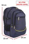 Large Size Travel Daily Backpack 60 Liters 17.3 Inches Orthopedic Waterproof Fabric Dada 09 Navy Blue - 2
