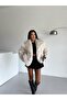 Shawl Collar Oversize Lined Premium Fur Coat - 3