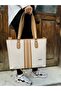 Women's New Season Large Size 3-Compartment Luxury Hand and Shoulder Bag Suitable for Daily Combinations Shoulder Bag - 8