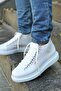 Ch258X Men's Sports Casual Lace-Up Leather Boots Cbt - White