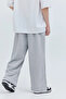 Adjustable Oversized Baggy Pants with Elasticated Cuffs Large Size Black Gray Anthracite - 8