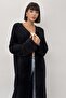 Pony Long Knitwear Cardigan - Soft Textured Oversized Loose Cardigan - 7