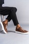 Slw152 Cool Lace-Up Skin Men's Casual Sports Classic Shoes Cbt - Tan - 2