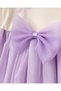 Baby Girl Cotton Lilac Tulle Bow Dress - Long Sleeve Ribana - 4