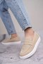 Slw180 estilo x laceless suede men's daily sport classic shoe sbt - cream - 2