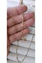 Cut-Out Model Thin Gold Steel Necklace - 3