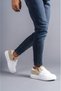 Slw155 Warrior Lace-Up and Zip Skin Suede Men's Casual Sneaker Shoes Csbt - White/Cream - 2