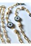 Thinblack ®   Glasses Chain – Handmade with Evil Eye Beads, Real Pearl Natural Stone